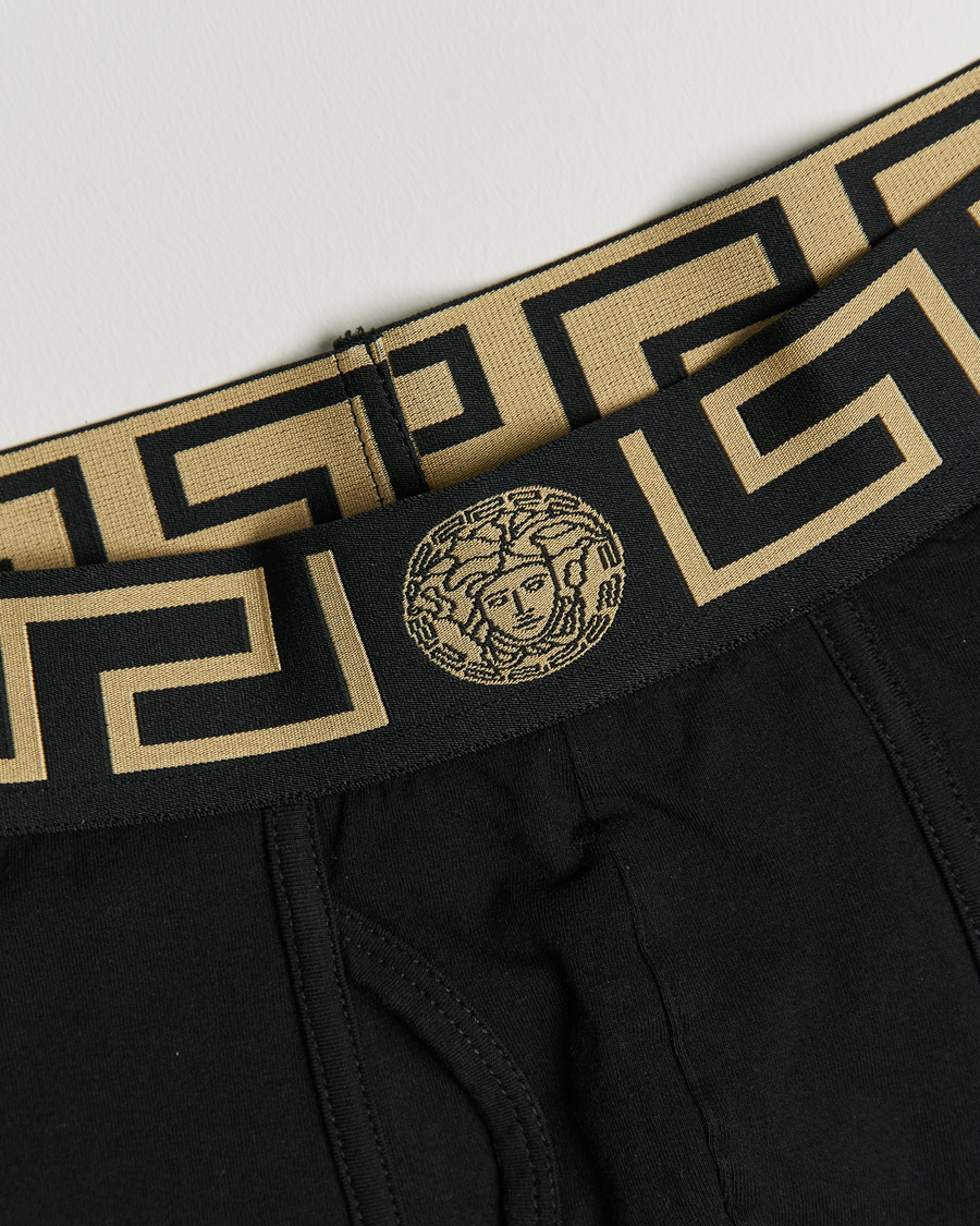 Herre | Undertøy | Versace | Greca Long Johns Black