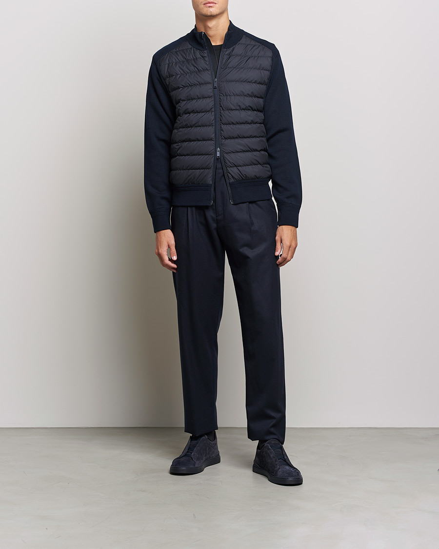 Herre | Jakker | Zegna | Padded Hybrid Jacket Navy