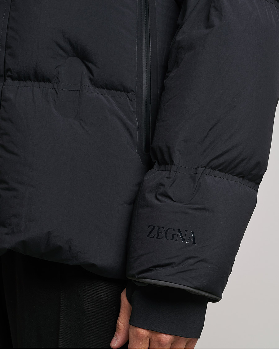 Herre | Jakker | Zegna | Laminated Down Jacket Black