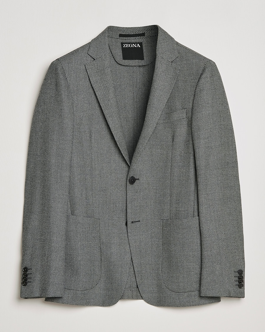 Herre | Dressjakker | Zegna | Unconstructed Wool Blazer Light Grey