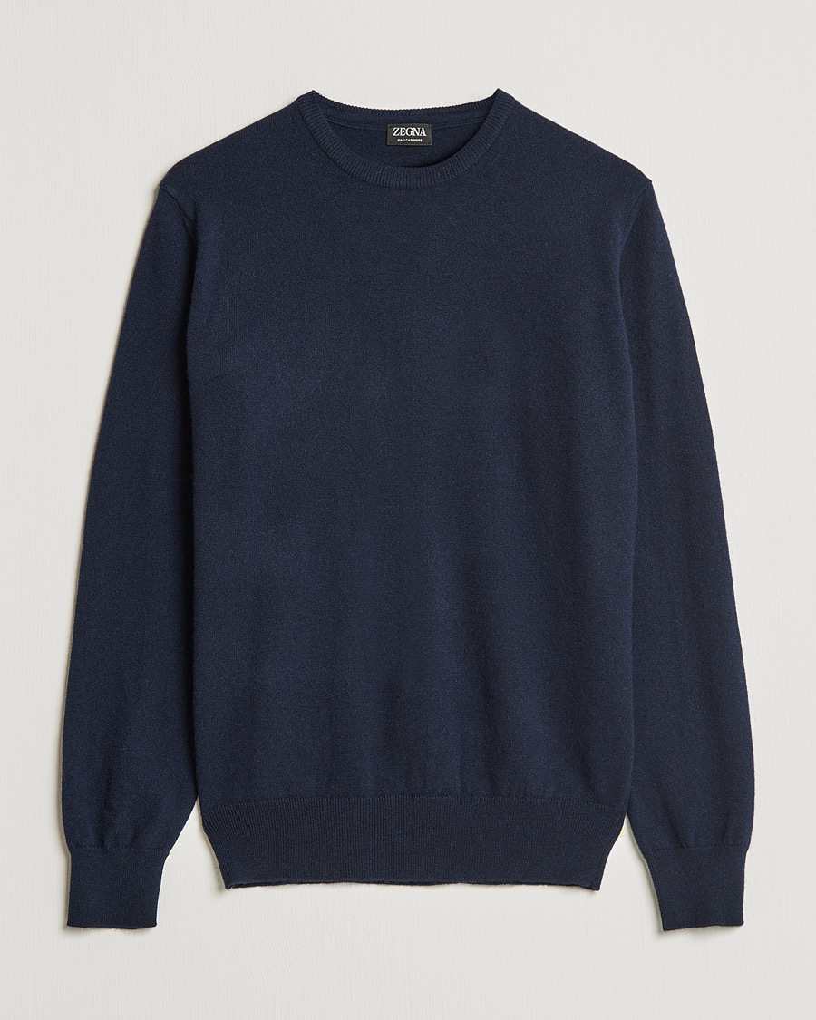 Herre | Gensere | Zegna | Oasi Cashmere Crew Neck Navy