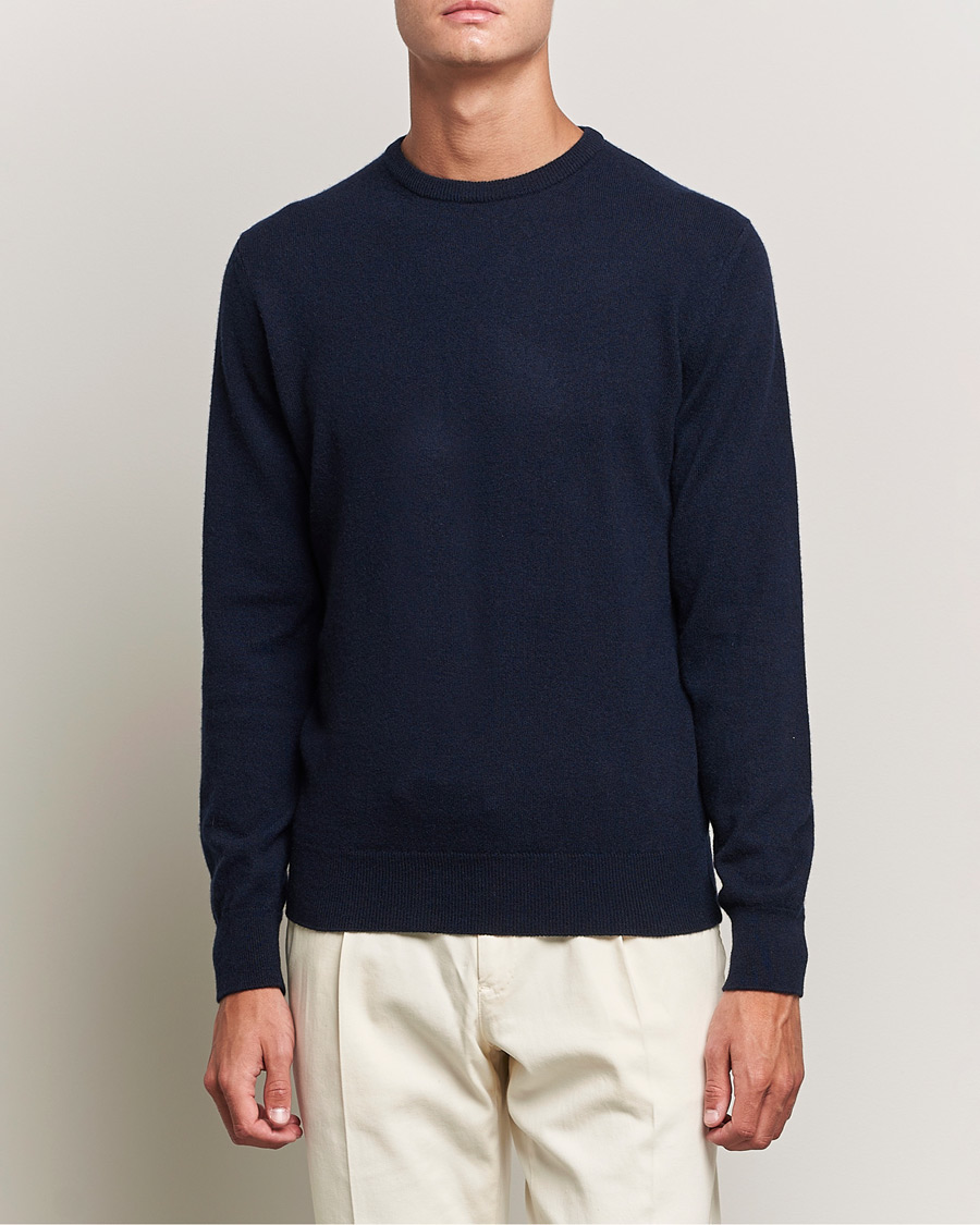Herre | Gensere | Zegna | Oasi Cashmere Crew Neck Navy