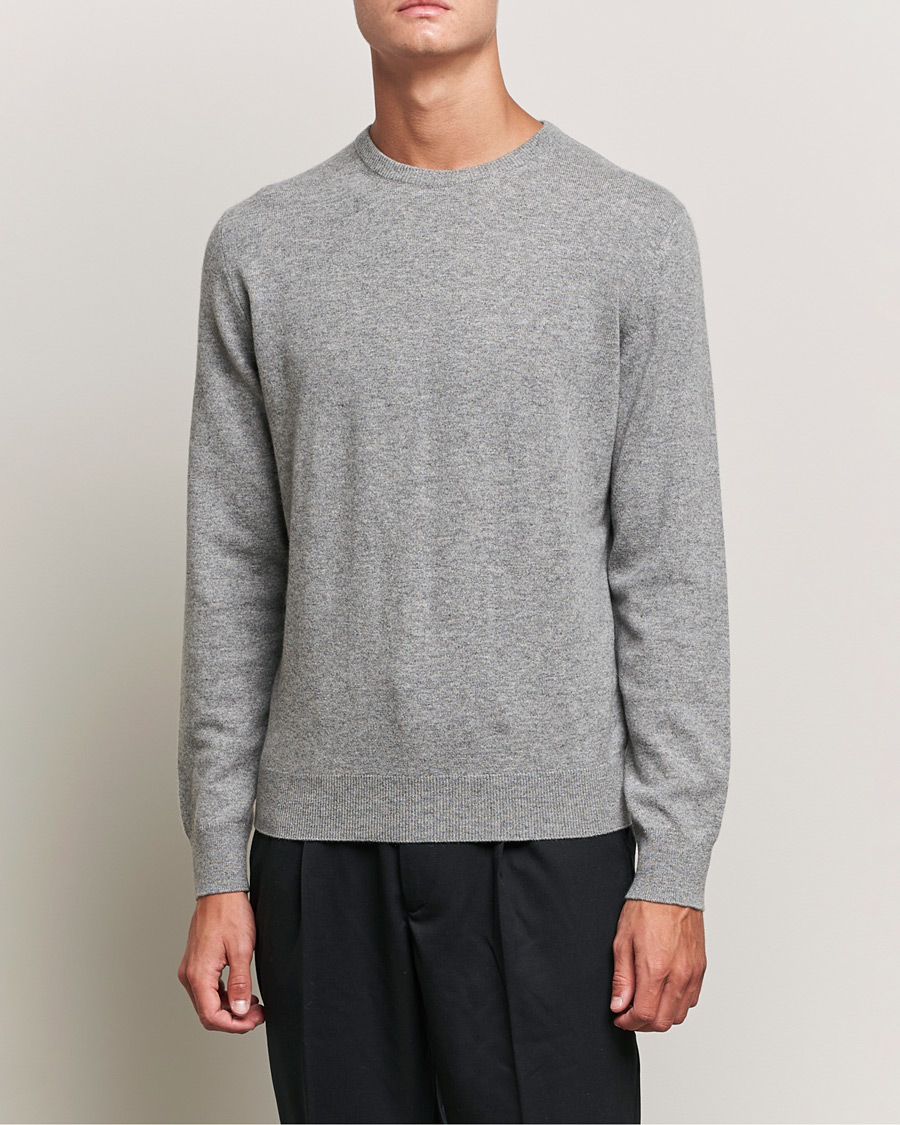 Herre | Gensere | Zegna | Oasi Cashmere Crew Neck Grey Melange