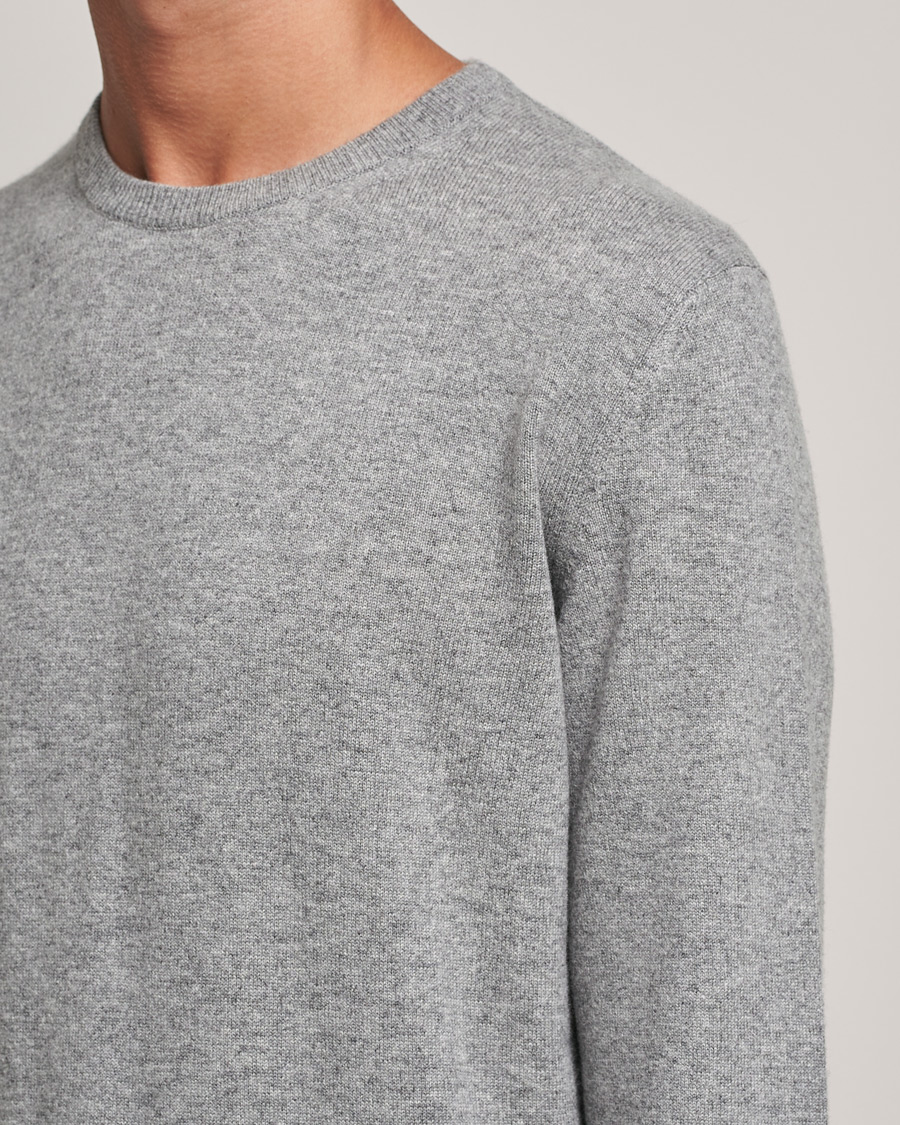 Herre | Gensere | Zegna | Oasi Cashmere Crew Neck Grey Melange