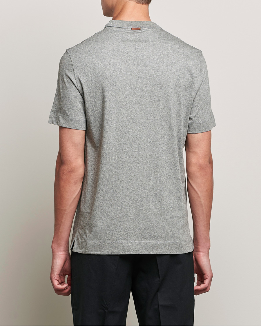 Herre | T-Shirts | Zegna | Premium Cotton T-Shirt Grey Melange