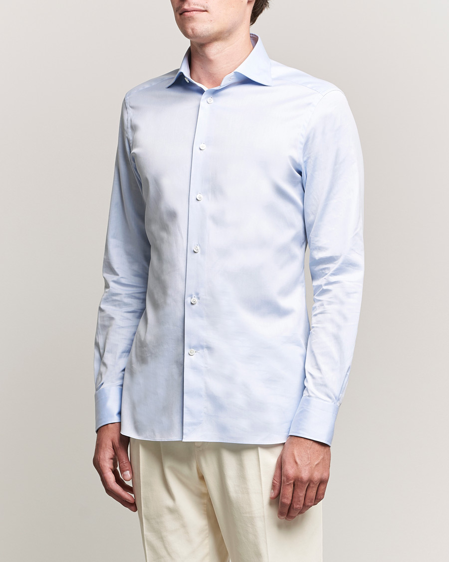 Herre | Skjorter | Zegna | Slim Fit Dress Shirt Light Blue
