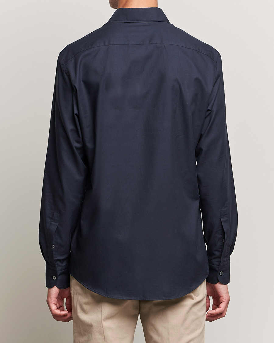 Herre | Skjorter | Zegna | Premium Cotton Shirt Navy