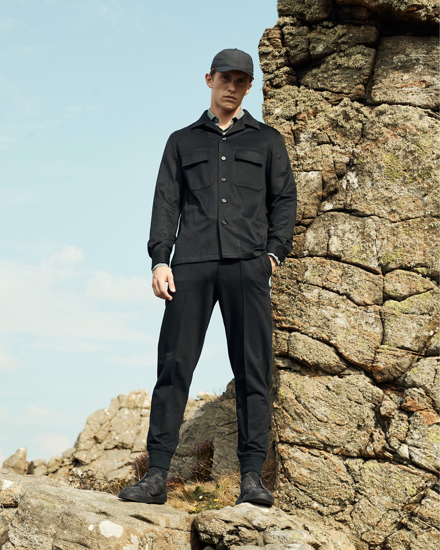 Herre | Skjorter | Zegna | Oasi Cashmere Overshirt Navy