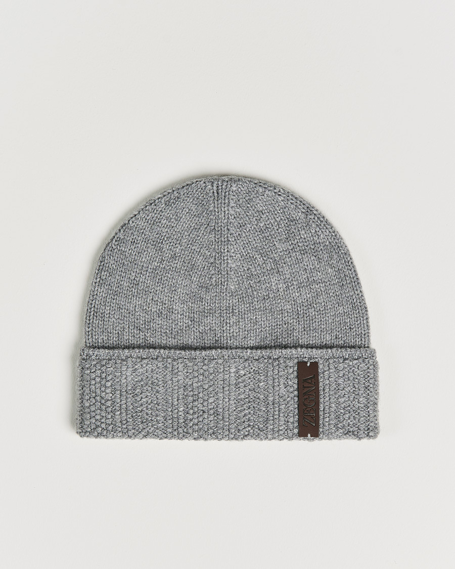 Herre | Zegna Cashmere Beanie Light Grey | Zegna | Cashmere Beanie Light Grey