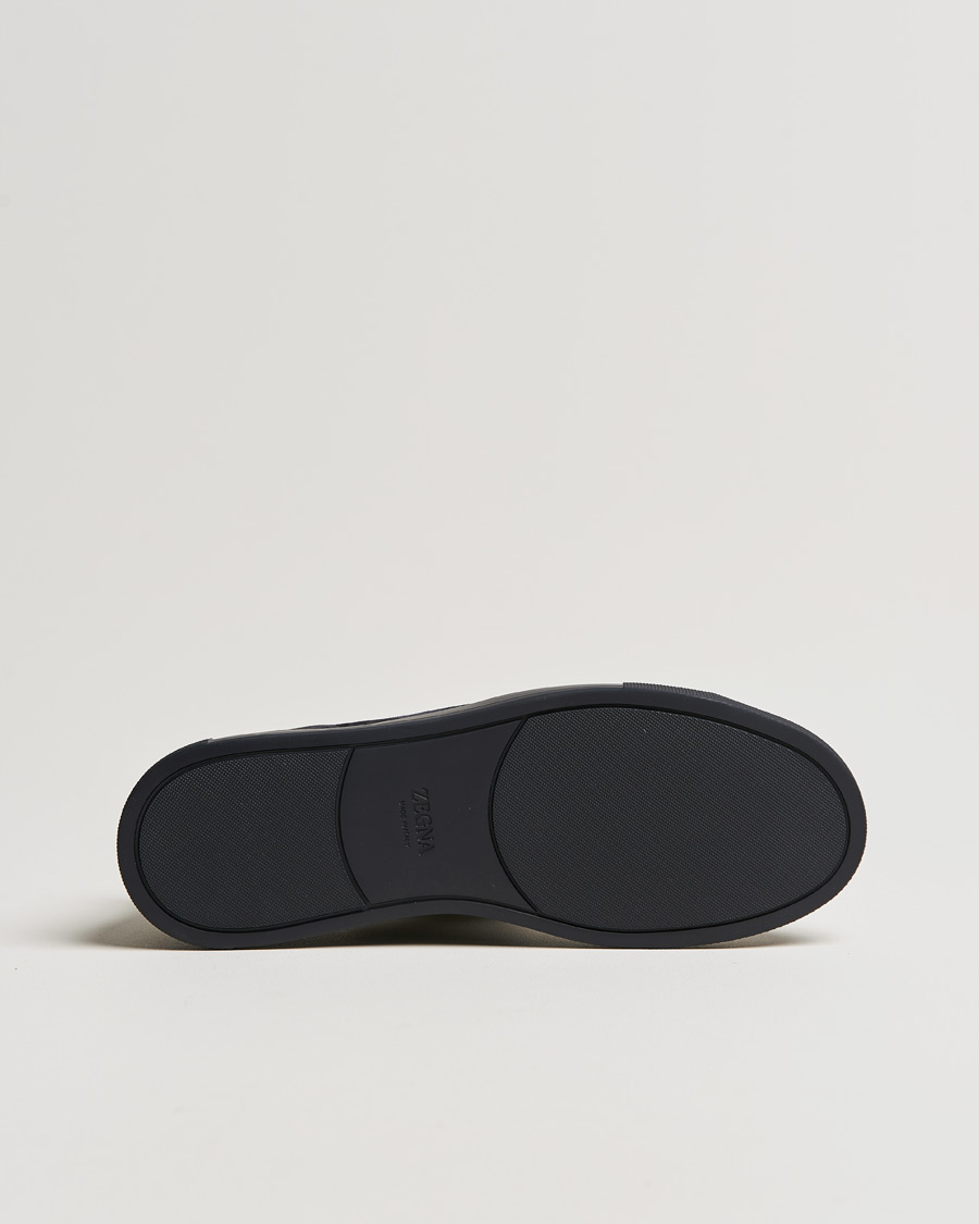 Herre | Zegna Triple Stitch Sneakers Full Navy Suede | Zegna | Triple Stitch Sneakers Full Navy Suede