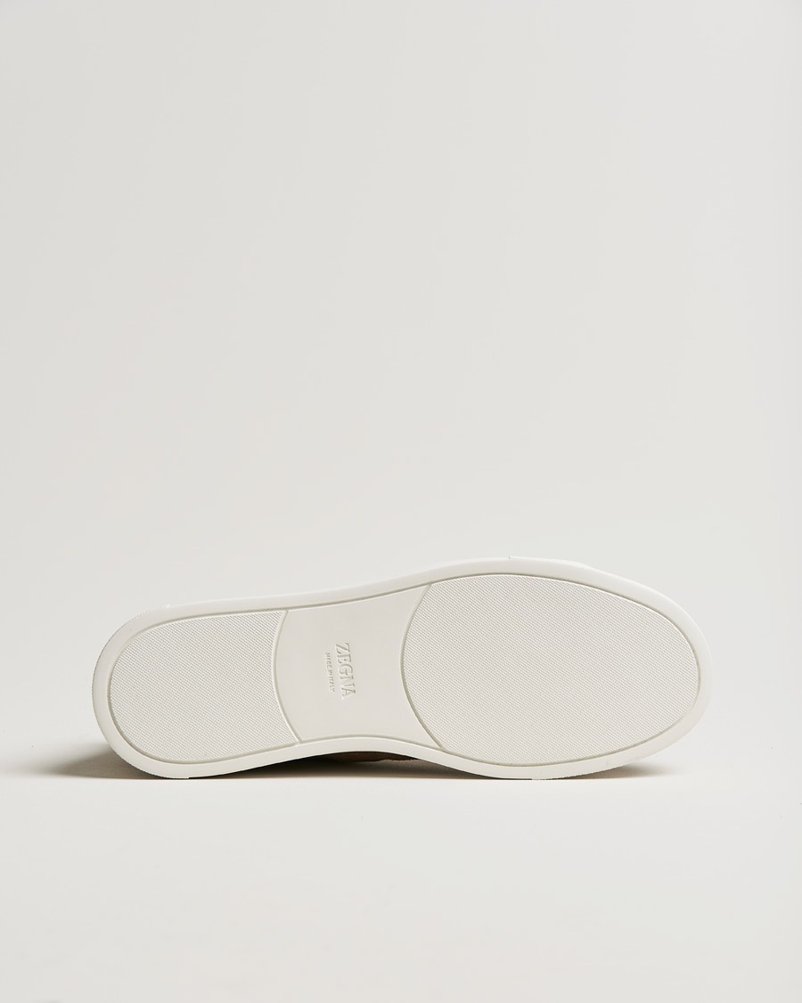 Herre | Zegna Triple Stitch Sneakers Beige Suede | Zegna | Triple Stitch Sneakers Beige Suede