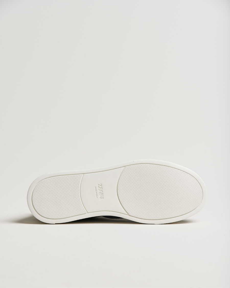 Herre | Zegna Triple Stitch Sneaker Blue Suede | Zegna | Triple Stitch Sneaker Blue Suede