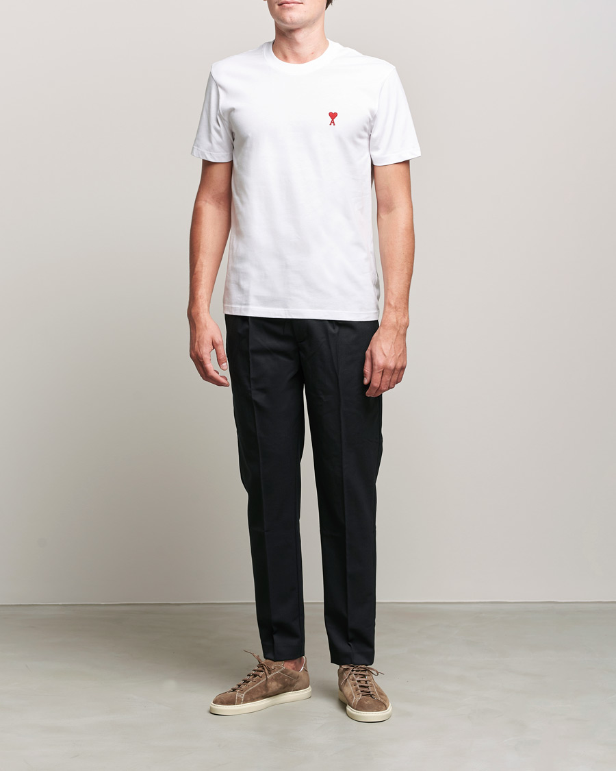 Herre | T-Shirts | AMI | Heart Logo T-Shirt White