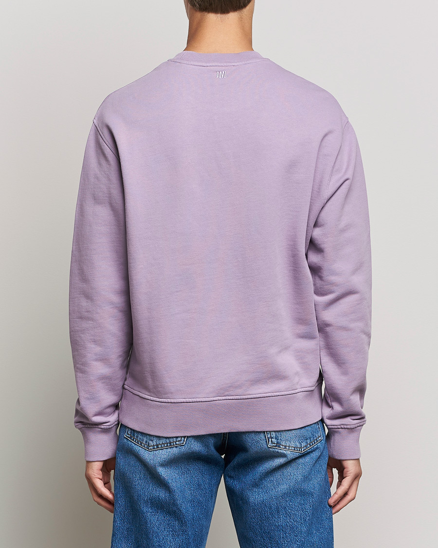 Herre | Gensere | AMI | Heart Logo Sweatshirt Washed Purple