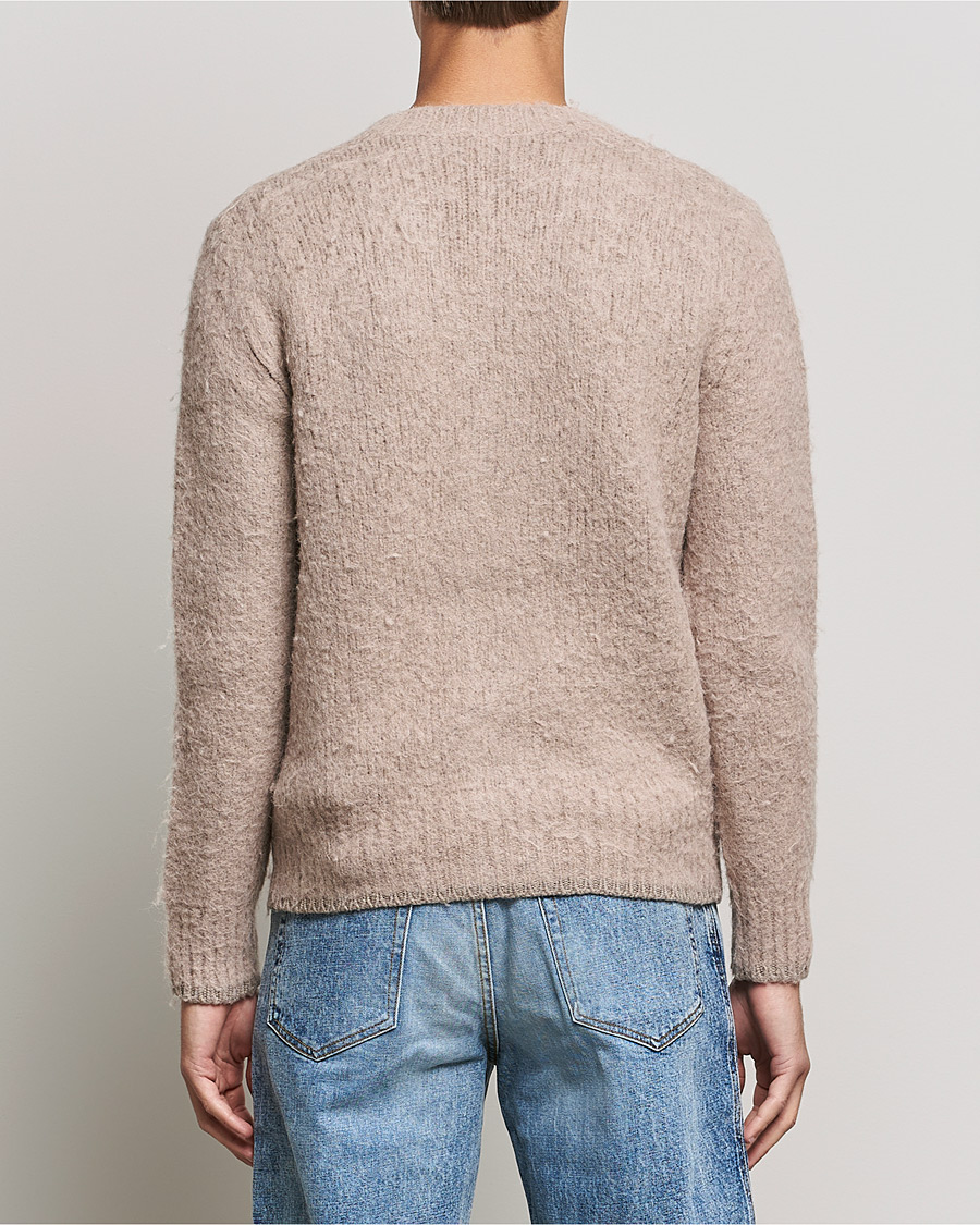 Herre | Gensere | AMI | Brushed Wool Cardigan Beige