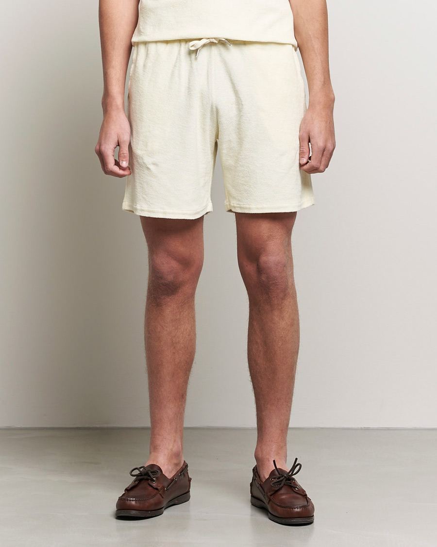 Herre | Shorts | Stenströms | Towelling Cotton Shorts Cream