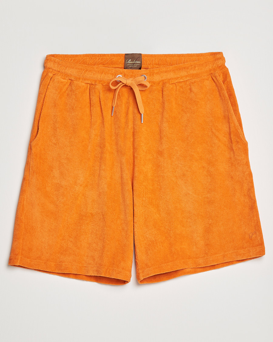 Herre | Shorts | Stenströms | Towelling Cotton Shorts Orange