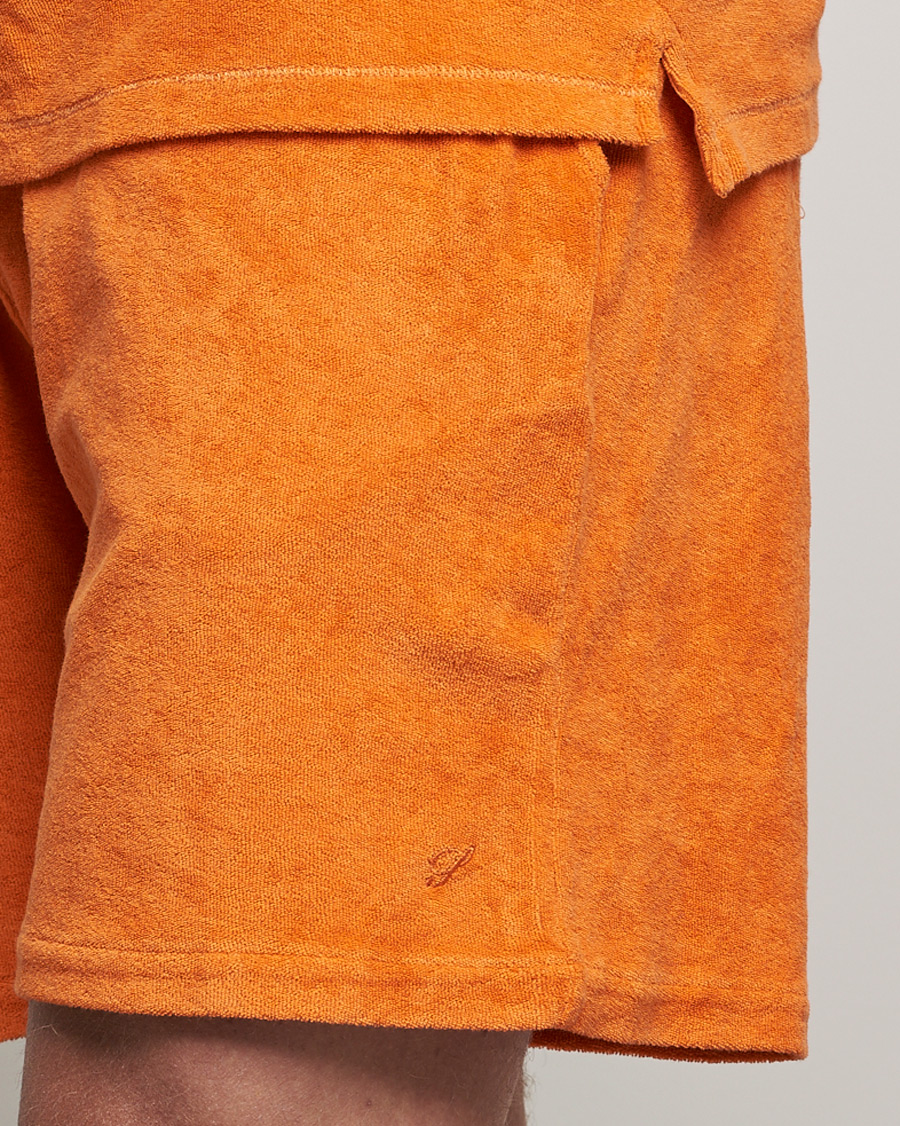 Herre | Shorts | Stenströms | Towelling Cotton Shorts Orange