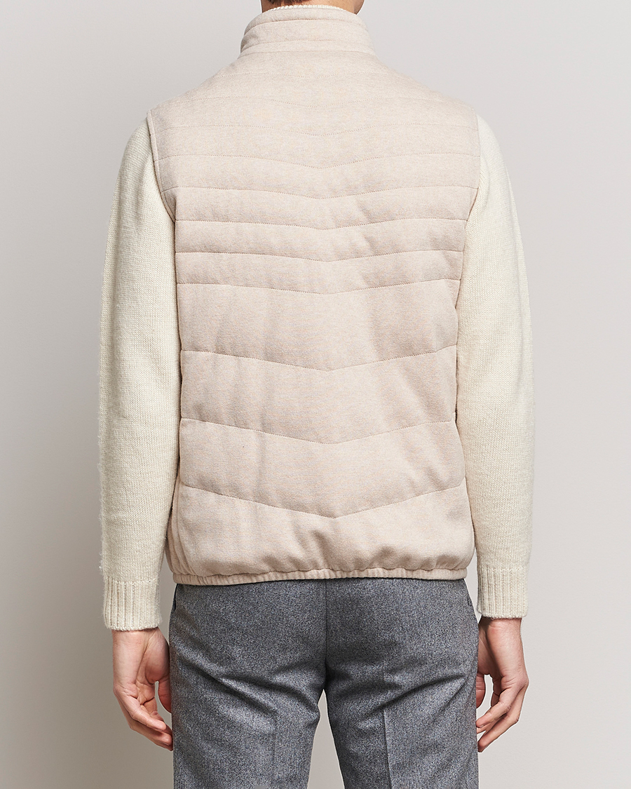 Herre | Jakker | Brunello Cucinelli | Cashmere Quilted Vest Beige