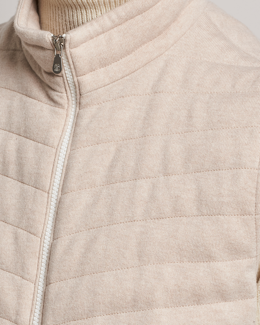 Herre | Jakker | Brunello Cucinelli | Cashmere Quilted Vest Beige