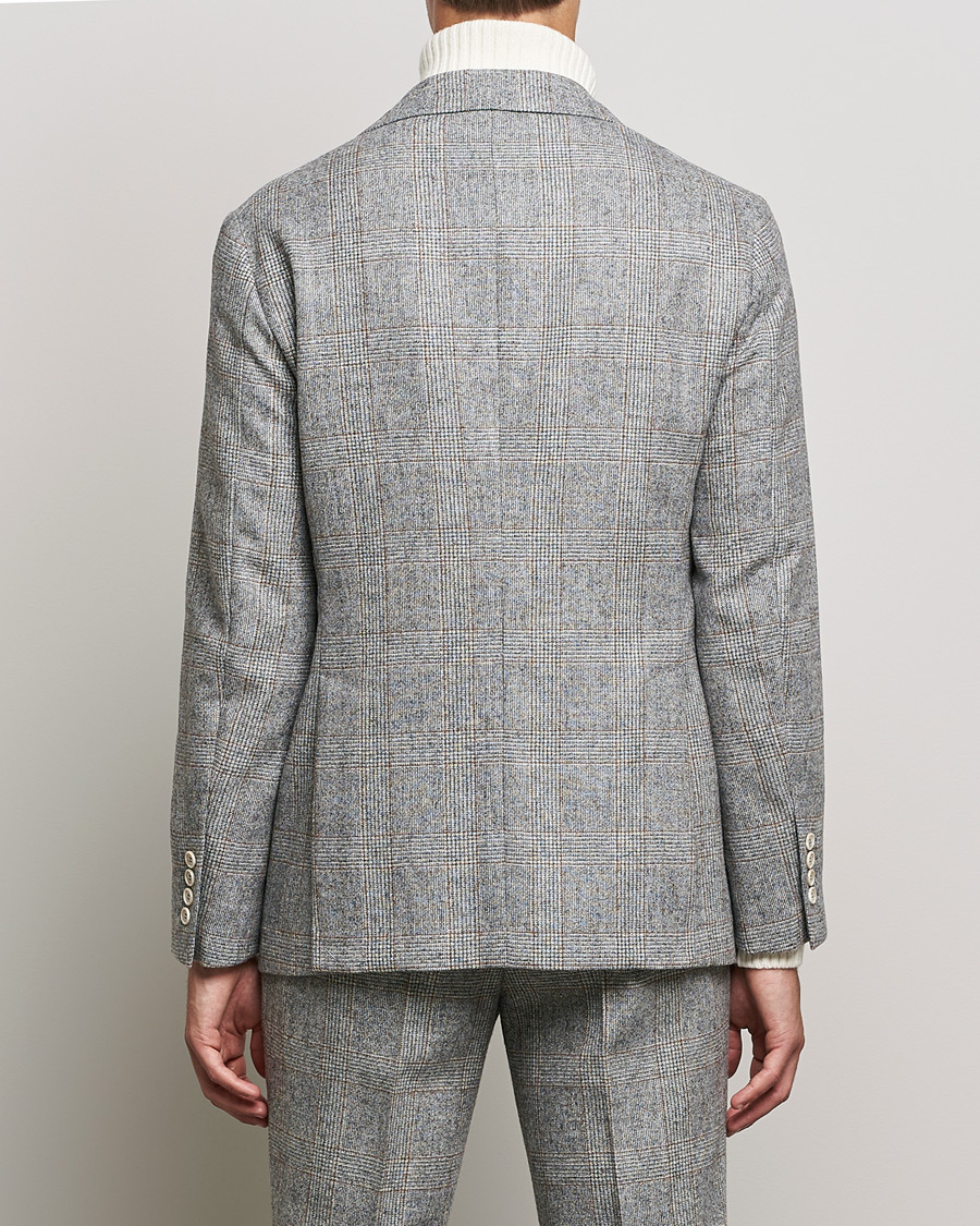 Herre | Dresser | Brunello Cucinelli | Prince Of Wales Flannel Suit Grey Melange