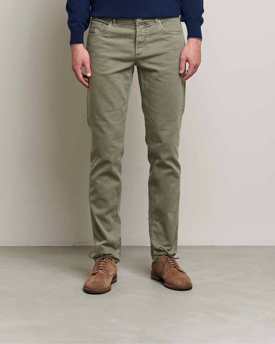 Herre | Bukser | Brunello Cucinelli | Slim Fit 5-Pocket Pants Military