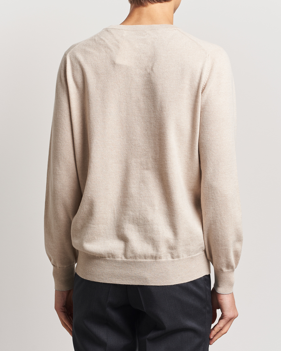 Herre | Gensere | Brunello Cucinelli | 2 Ply Cashmere Pullover Sand