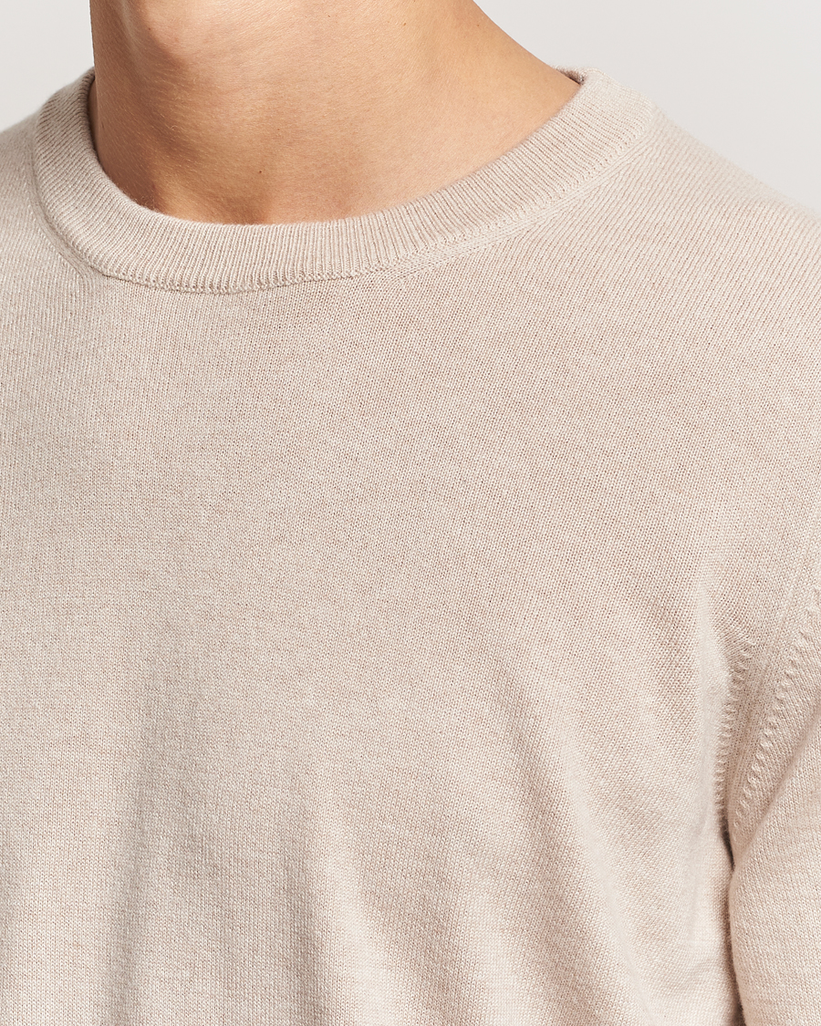 Herre | Gensere | Brunello Cucinelli | 2 Ply Cashmere Pullover Sand