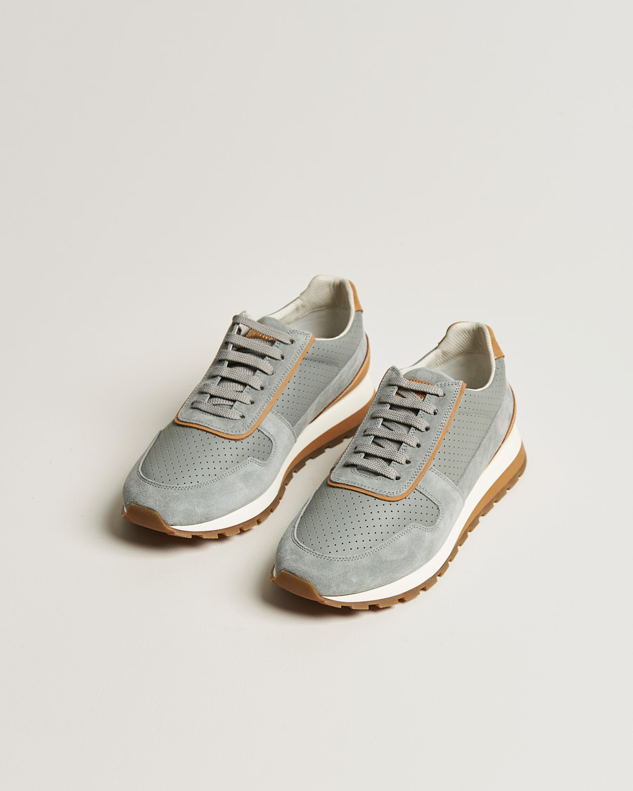 Herre |  | Brunello Cucinelli | Running Sneaker Grey Suede