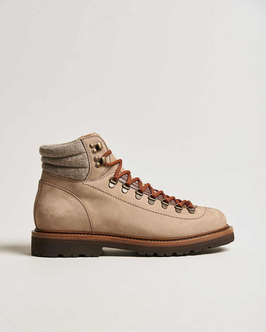 Herre | Brunello Cucinelli Hiking Boot Stone Suede | Brunello Cucinelli | Hiking Boot Stone Suede