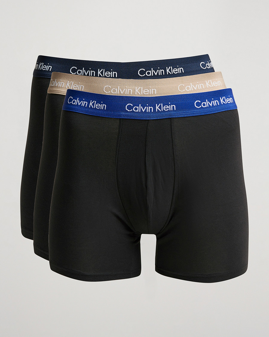 Herre |  | Calvin Klein | Cotton Stretch 3-Pack Boxer Breif Black