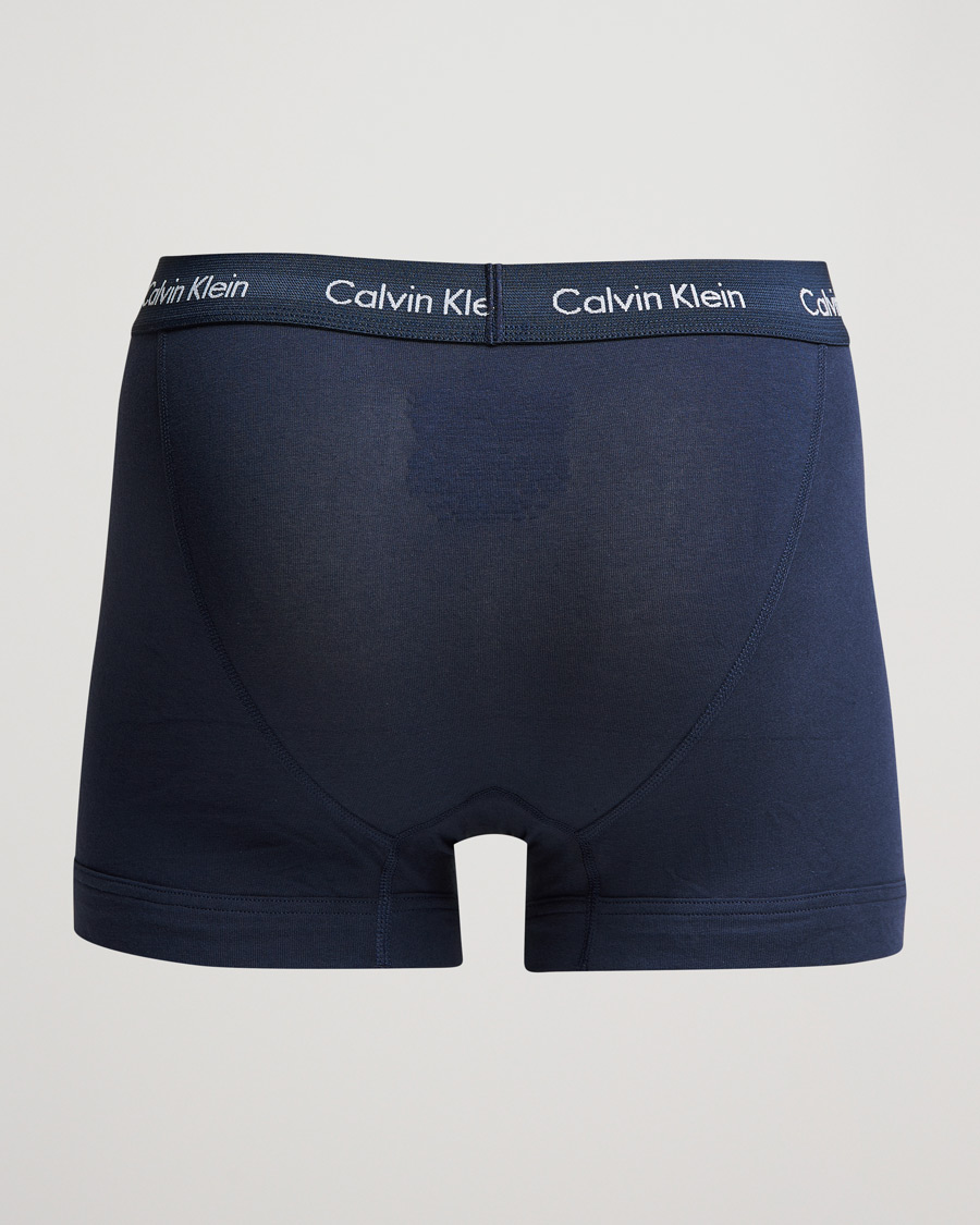 Herre |  | Calvin Klein | Cotton Stretch 3-Pack Trunk Navy/Blue/Beige