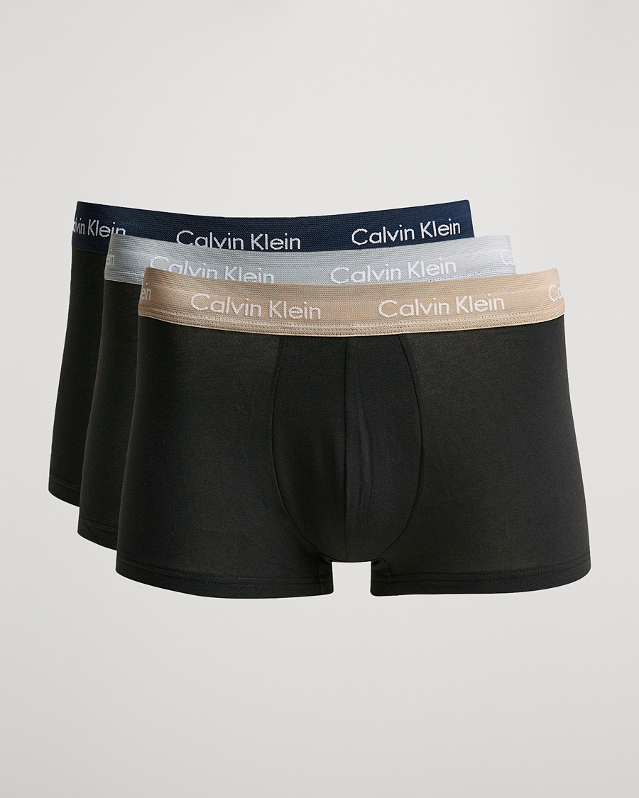 Herre | Undertøy | Calvin Klein | Cotton Stretch 3-Pack Low Rise Trunk Black