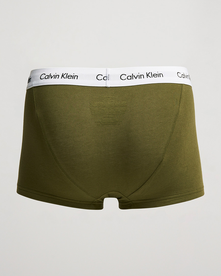 Herre | Undertøy | Calvin Klein | Cotton Stretch 3-Pack Low Rise Trunk Grey/Orange/Army