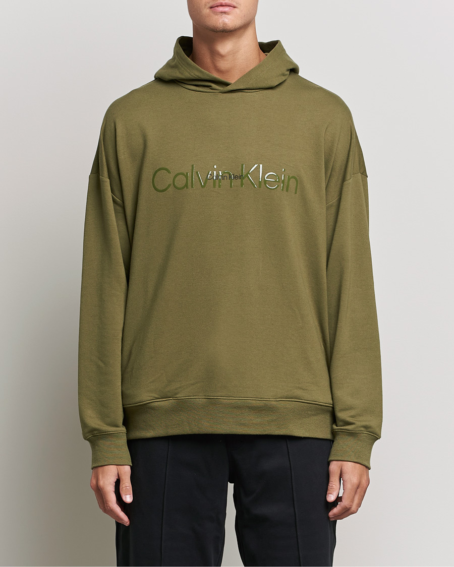 Herre |  | Calvin Klein | Loungewear Logo Hoodie Olive