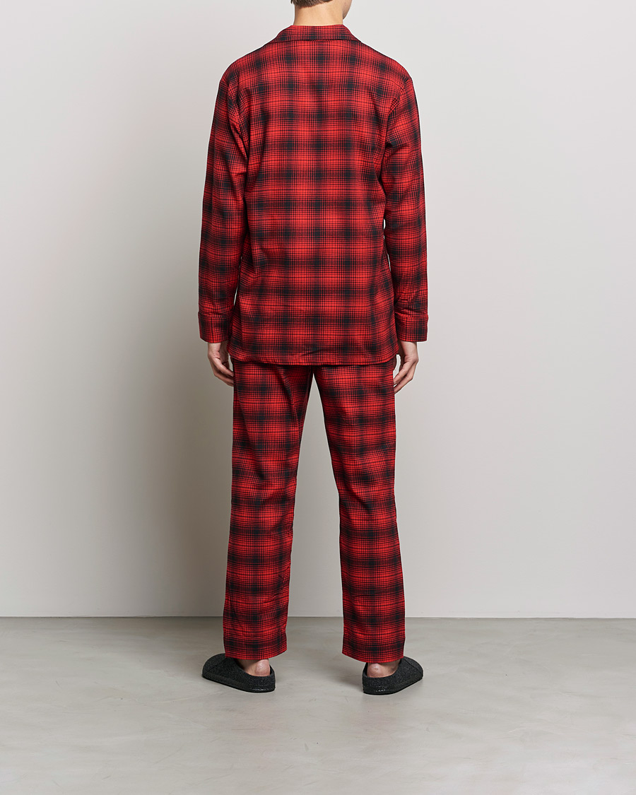 Herre |  | Calvin Klein | Cotton Checked Pyajama Set Red/Black