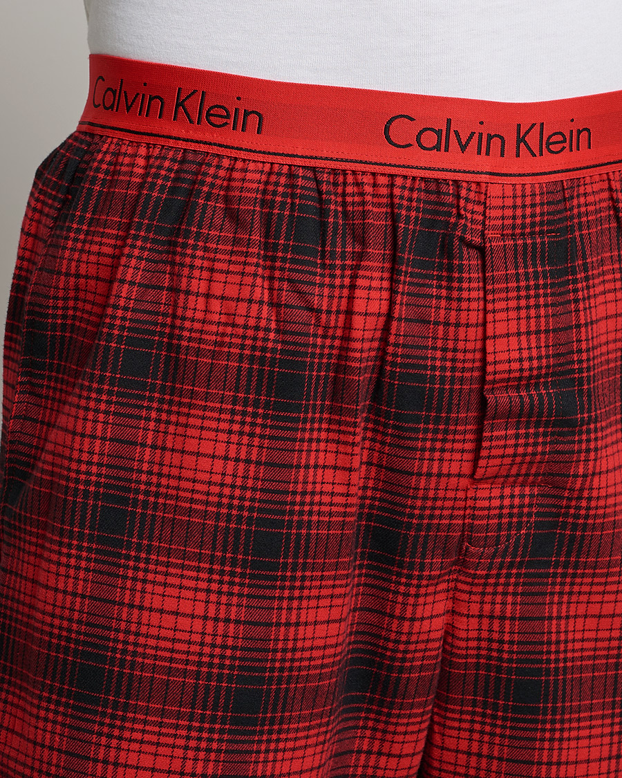 Herre | Pyjamaser og badekåper | Calvin Klein | Cotton Checked Pyajama Set Red/Black