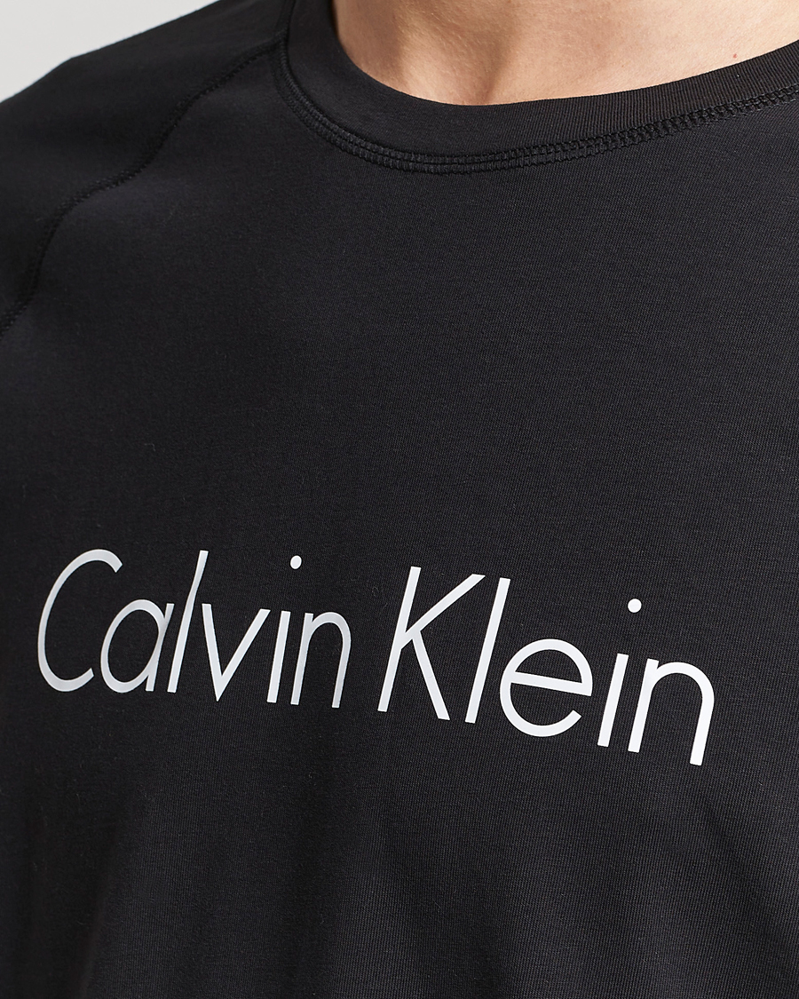 Herre | Pyjamaser og badekåper | Calvin Klein | Logo Long Sleeve Pyjama Set Black/White