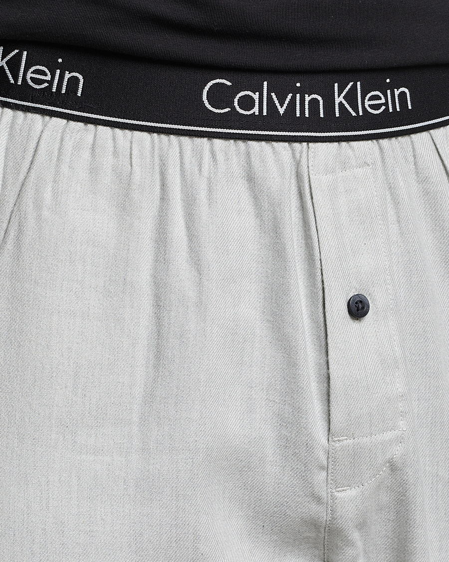 Herre | Pyjamaser og badekåper | Calvin Klein | Logo Long Sleeve Pyjama Set Black/White