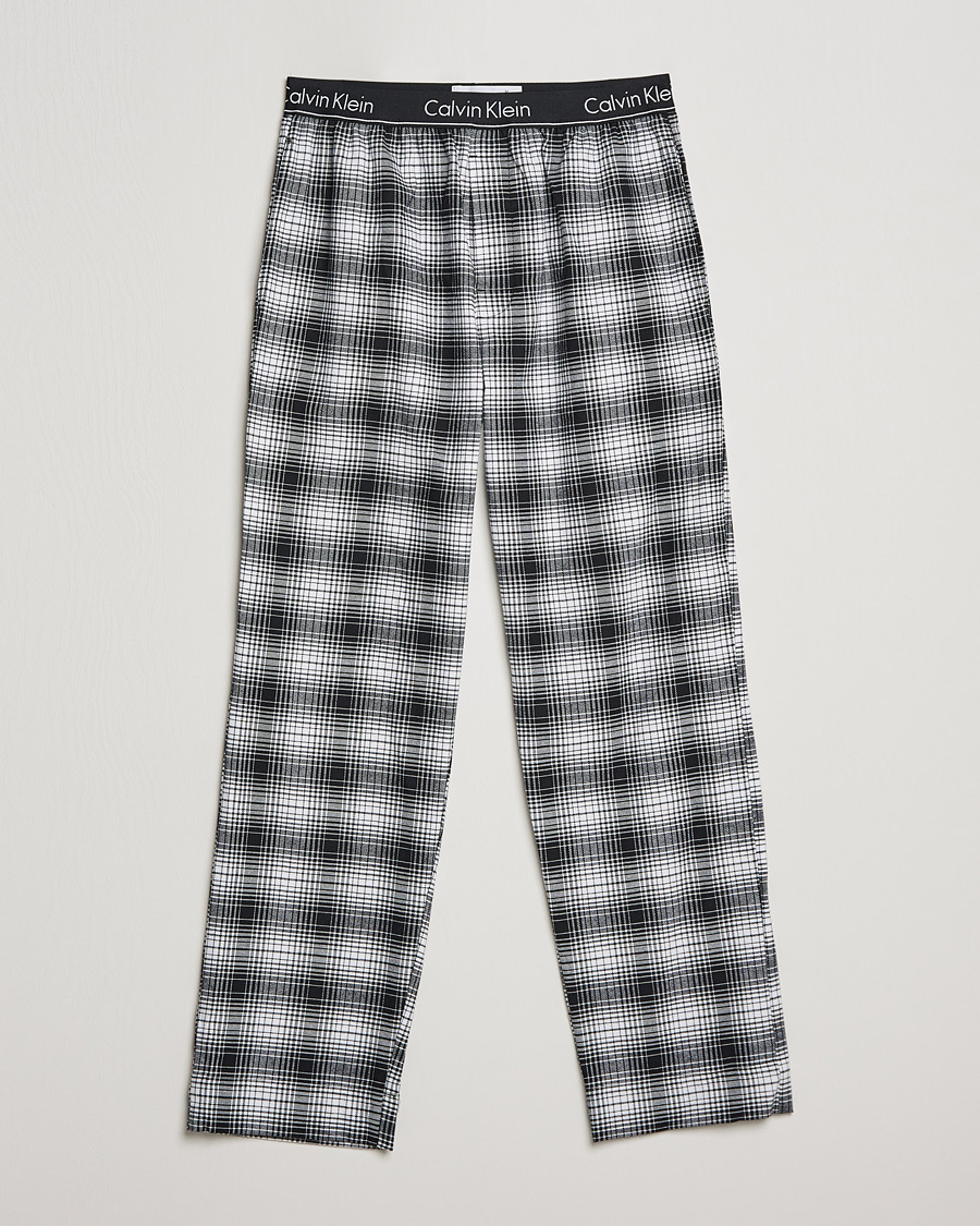 Herre | Pyjamaser og badekåper | Calvin Klein | Brushed Cotton Checked Pyjama Pants Black/White
