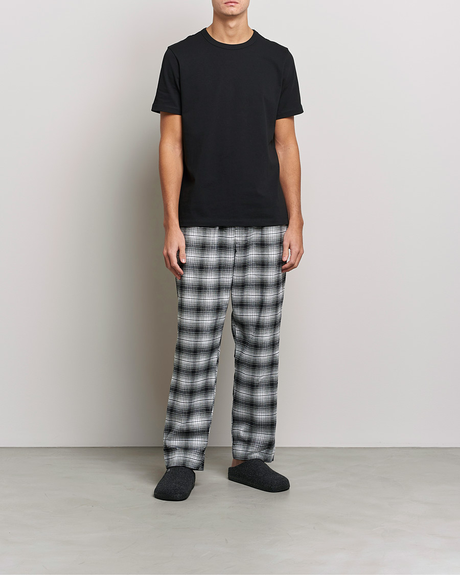 Herre | Pyjamaser og badekåper | Calvin Klein | Brushed Cotton Checked Pyjama Pants Black/White