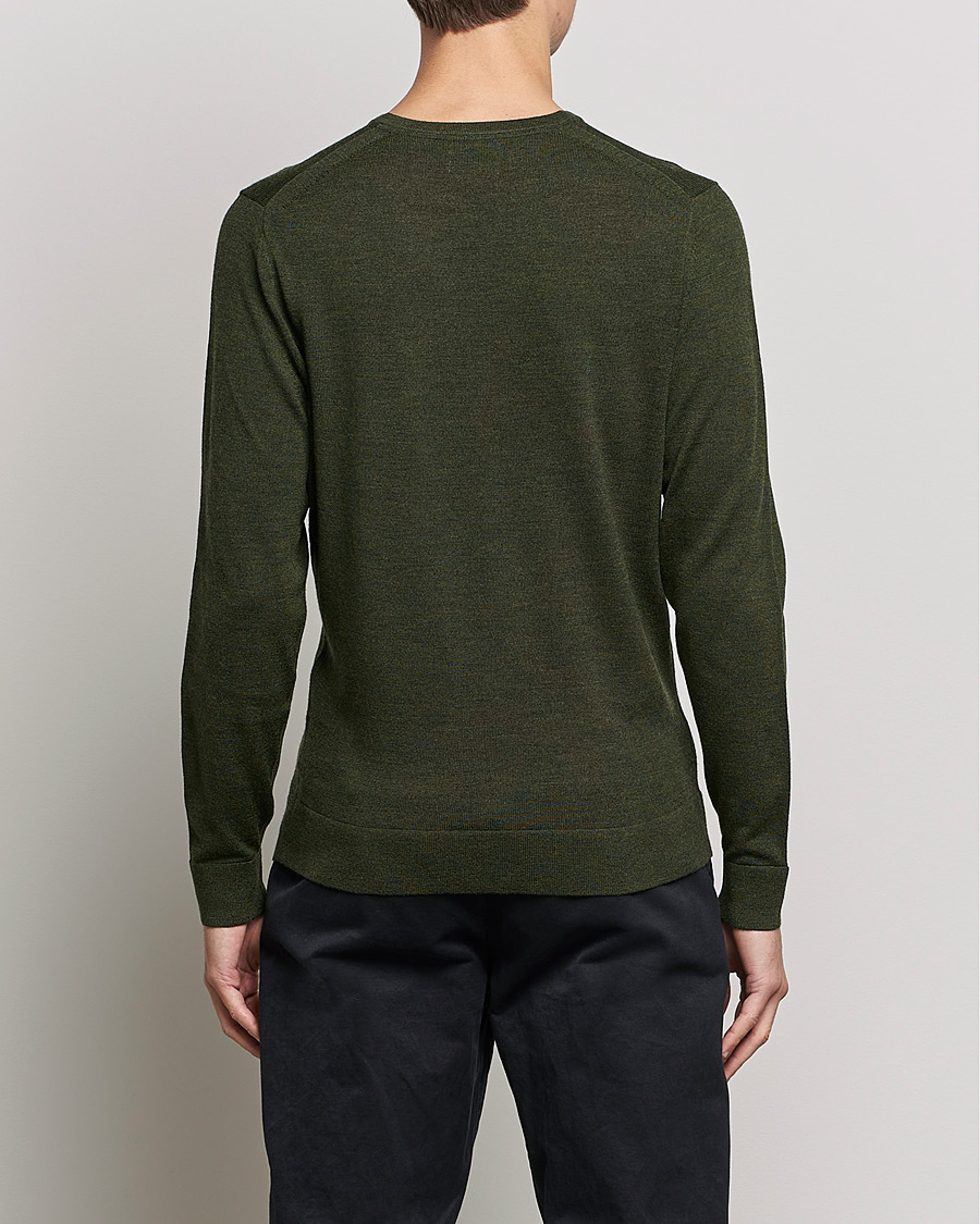 Herre | Gensere | Calvin Klein | Superior Wool Crew Neck Sweater Dark Olive