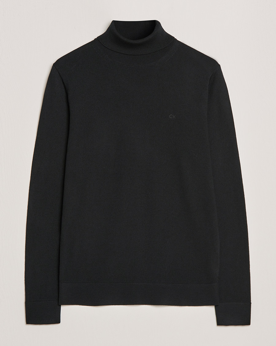 Herre | Gensere | Calvin Klein | Superior Wool Rollneck Black