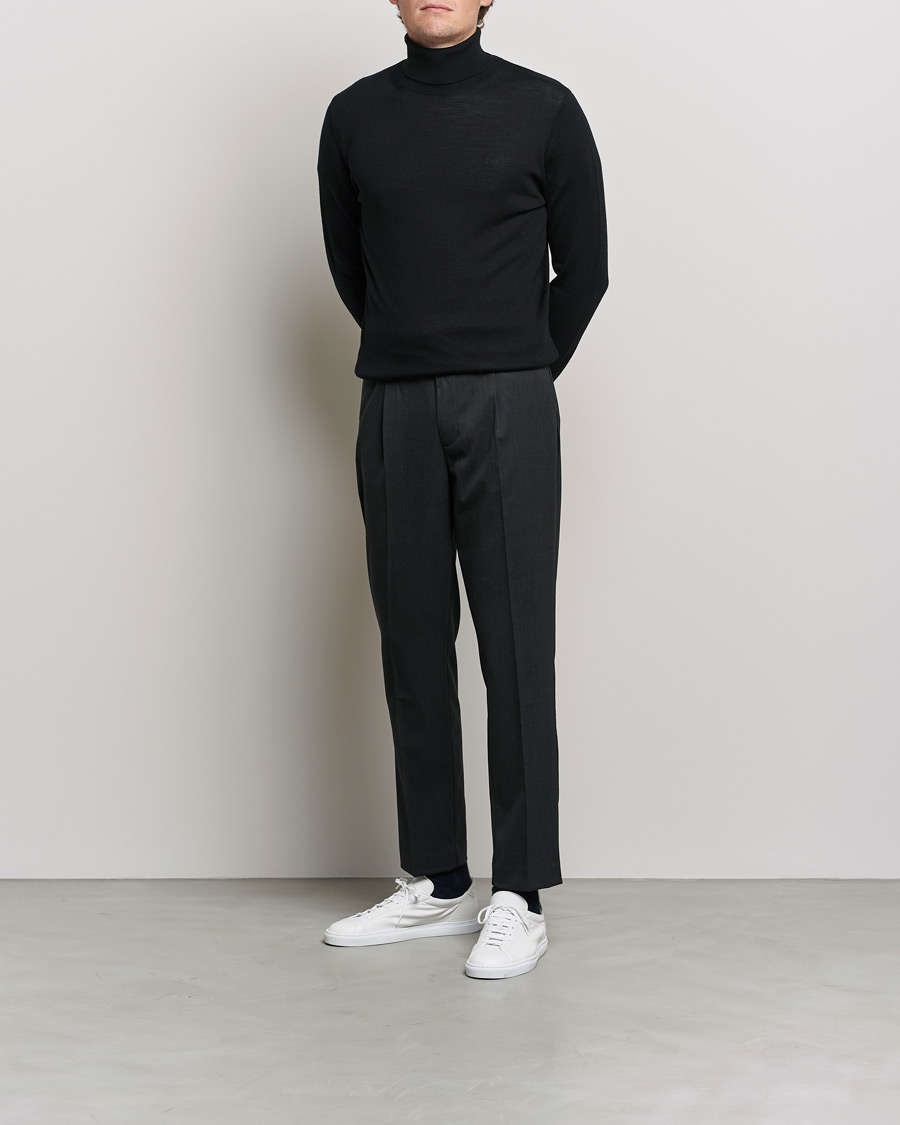Herre | Gensere | Calvin Klein | Superior Wool Rollneck Black