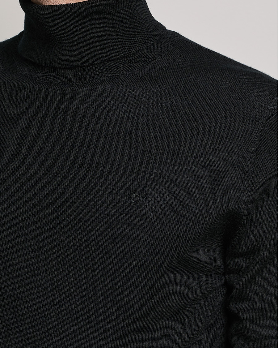 Herre | Gensere | Calvin Klein | Superior Wool Rollneck Black