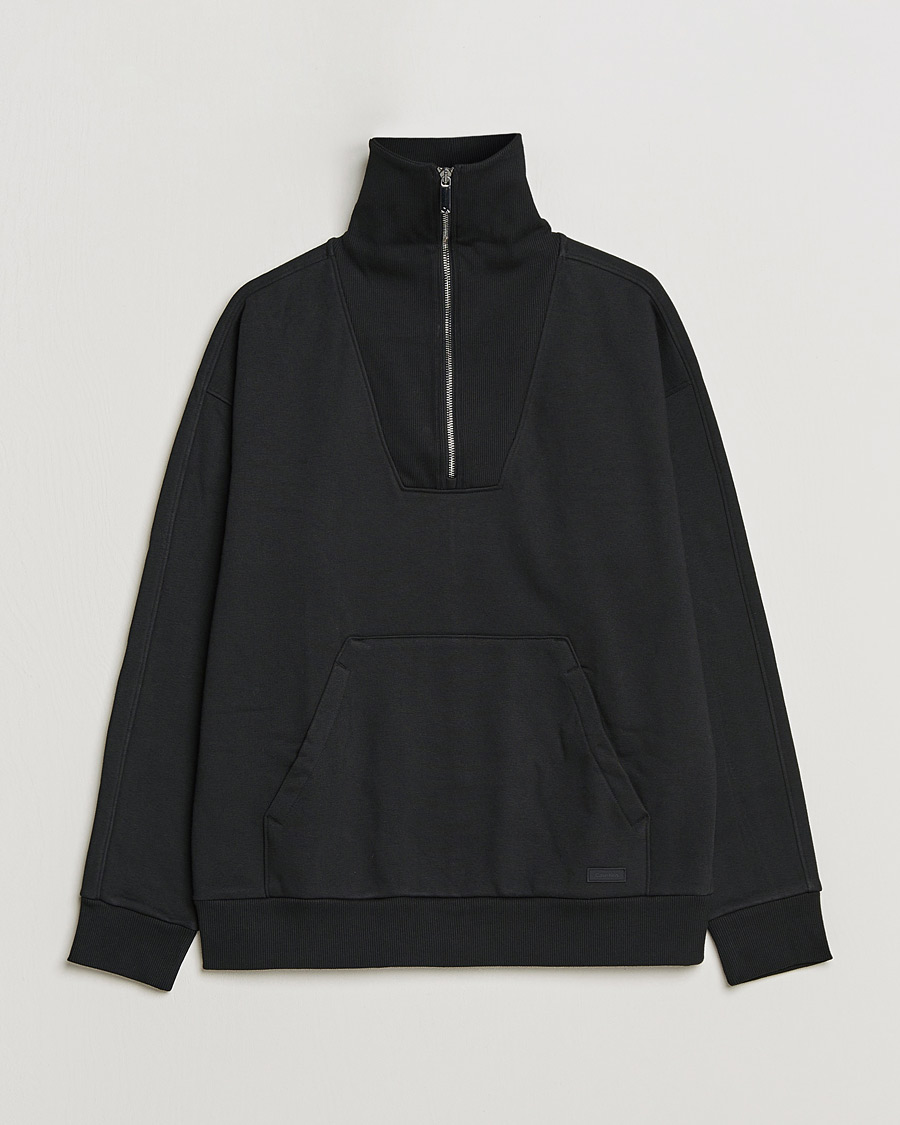 Herre | Gensere | Calvin Klein | Heavy Fleece Half Zip Sweater Black