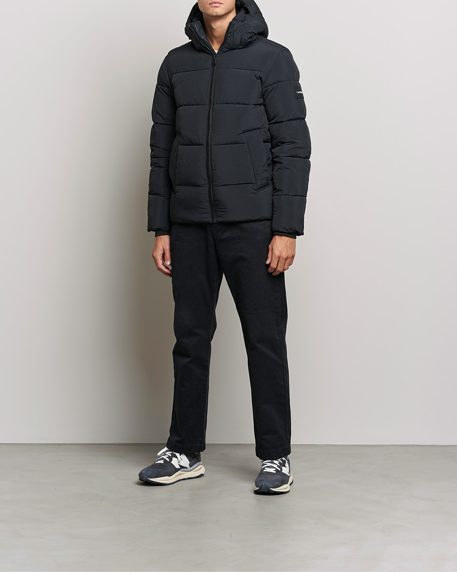 Herre | Jakker | Calvin Klein | Crinkle Nylon Puffer Jacket Black