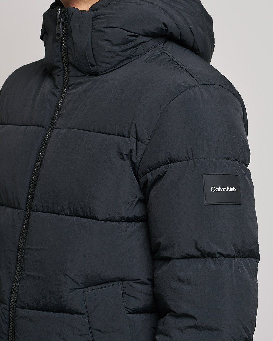 Herre | Jakker | Calvin Klein | Crinkle Nylon Puffer Jacket Black