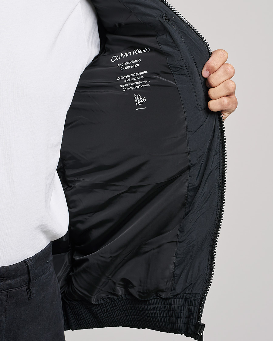Herre | Jakker | Calvin Klein | Crinkle Nylon Puffer Jacket Black