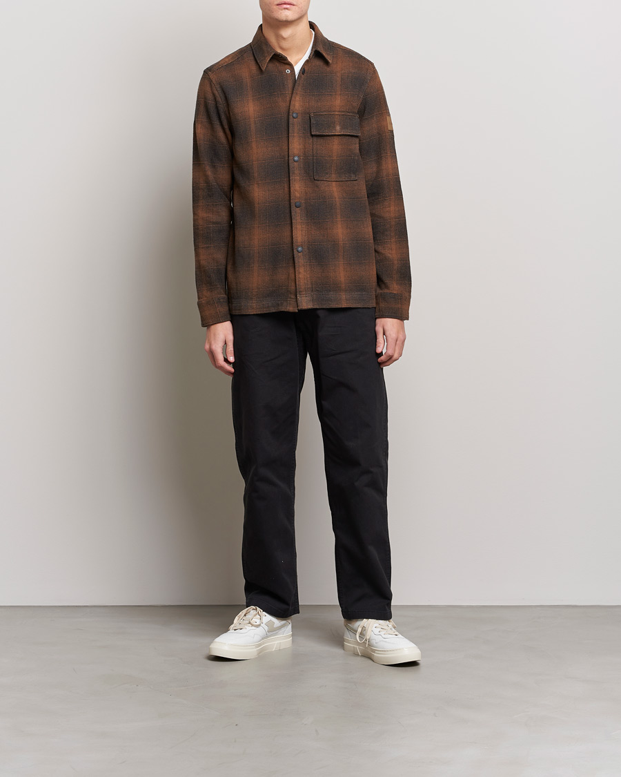 Herre | Skjorter | Calvin Klein | Blurred Checked Overshirt Chester Brown